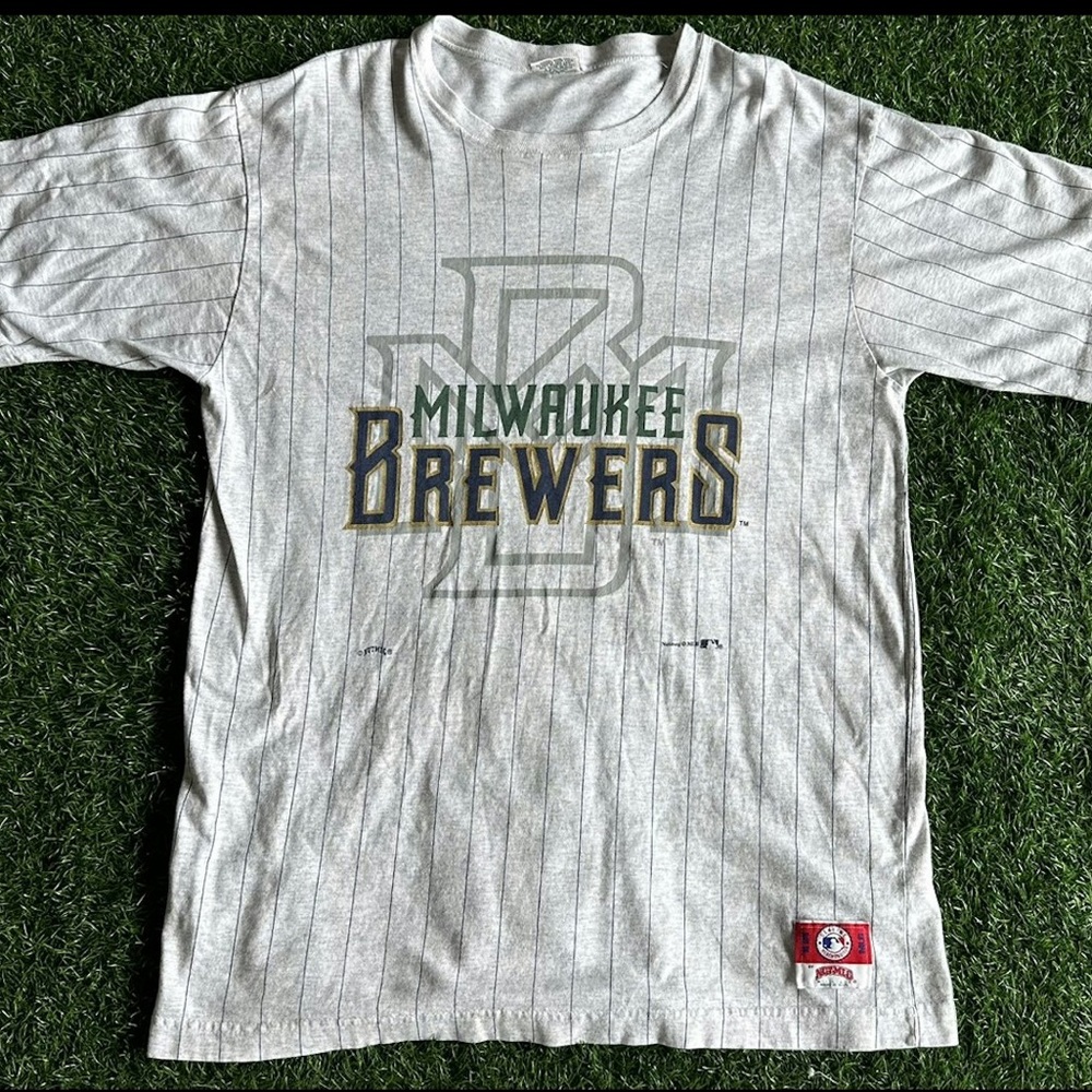 Milwaukee Brewers Pin Stripe Tee